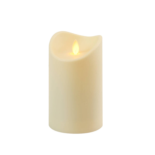 Battery-Operated 5" Pillar Candle with Moving Flame