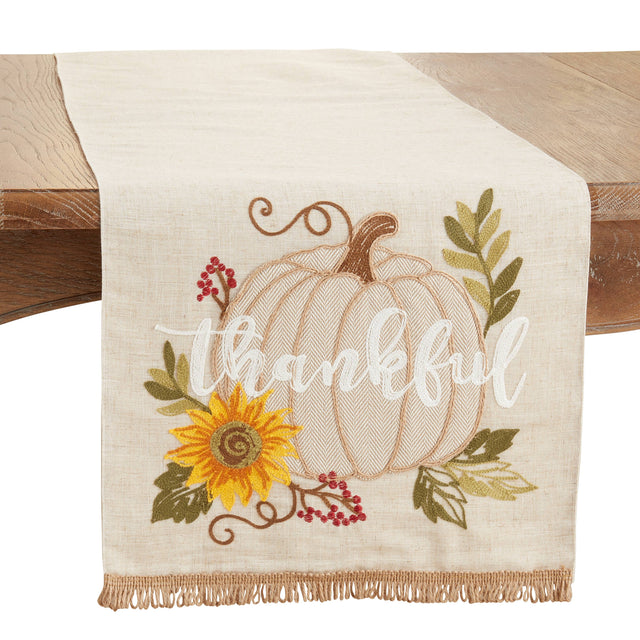 16"x70" Thankful Pumpkin Runner