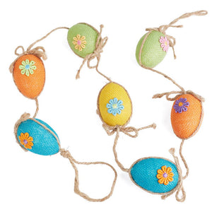 60" Easter Egg Jute Garland