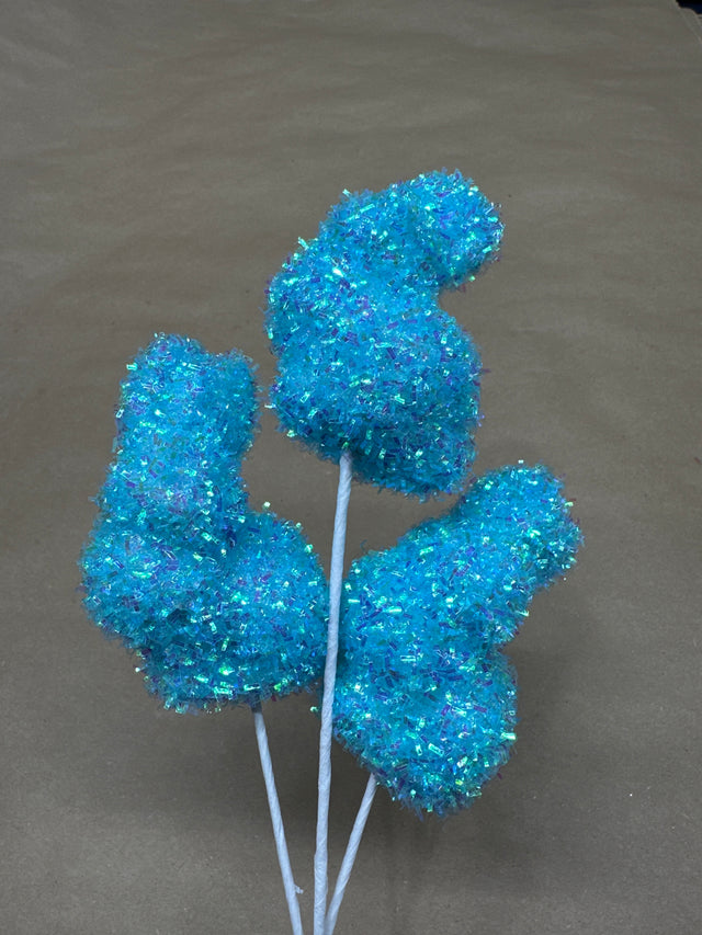 12" Tinsel Bunny Pick | Blue | Lavender | Pink | Yellow