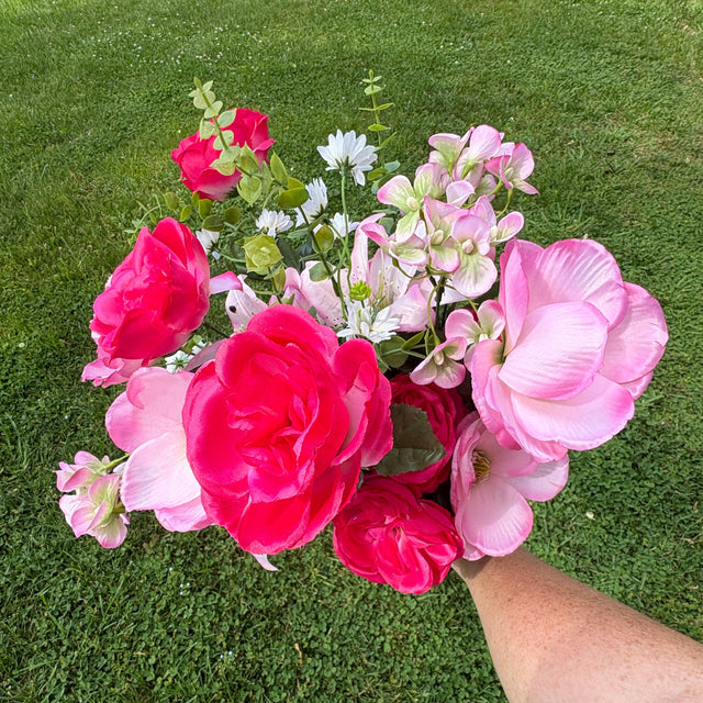 24" Pink Rose Magnolia Lily Bush