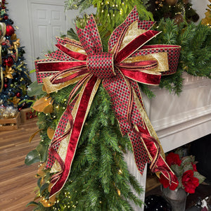 20" Burgundy Beauty | Designer Christmas Bow