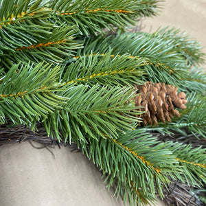 30" Angel Pine Winter Wreath