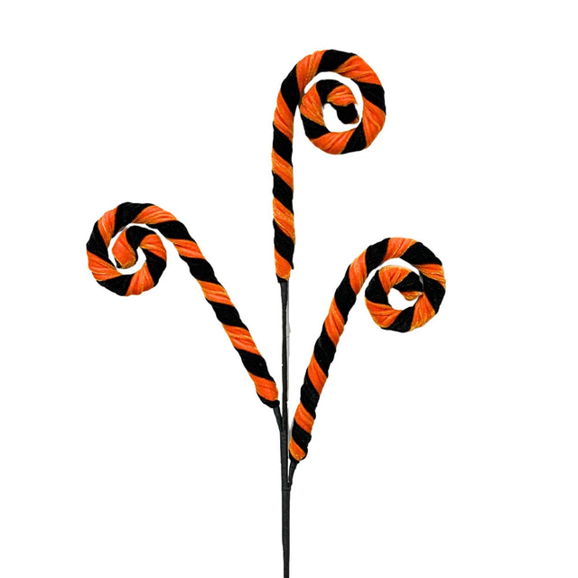 28" Velvet Whimsy Curl Spray | Black/Orange