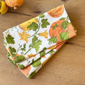 18" Pumpkin Field Fall Napkin Set of 4
