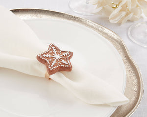 2" Gingerbread Star Napkin Rings