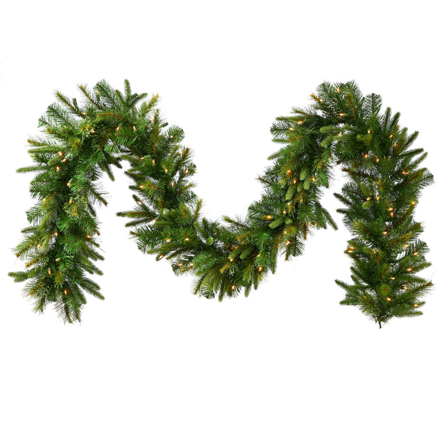 9' Cashmere Pine Artificial Christmas Garland LED