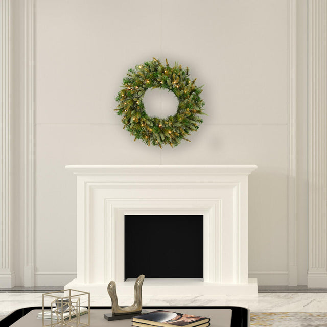 Cashmere Pine Artificial Christmas Wreath LED