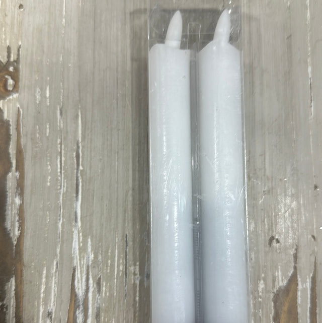 LED wick dinner candle BO indoor White 9.4”