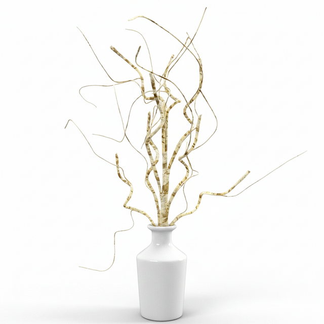 39" Frosted Birch Wrapped Branch