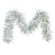 9 foot x 16 inch Frosted Norfolk Garland