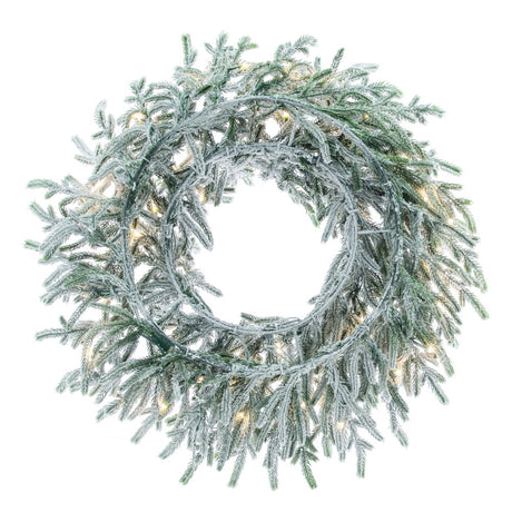 Frosted Norfolk Wreath, additional view