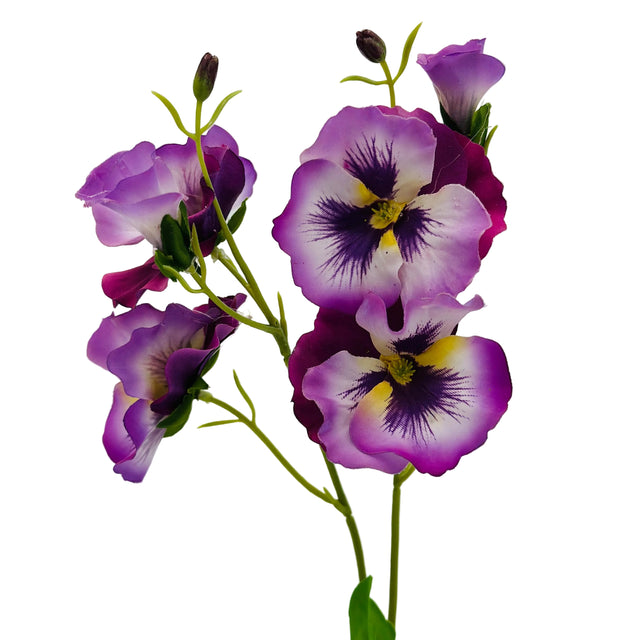 15" Just Cut Pansy Spray | Purple or Pink