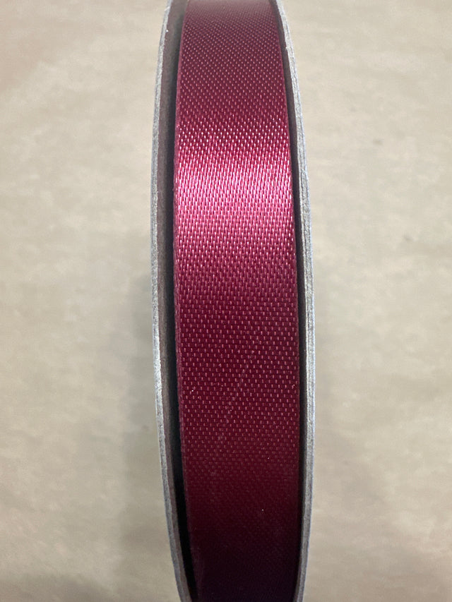 9/16" Burgundy Satin Ribbon | 100 Yards