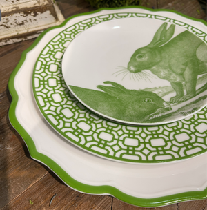 Green Bunnies Small Plates, Set of 4