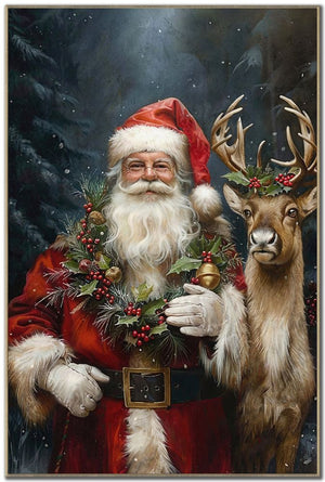 24" x 36" Santa’s Loyal Companion Wall Art