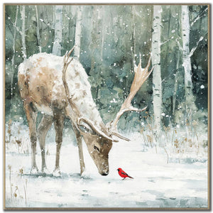 24" x 24" Cardinal’s Greeting Wall Art | Two Available Designs