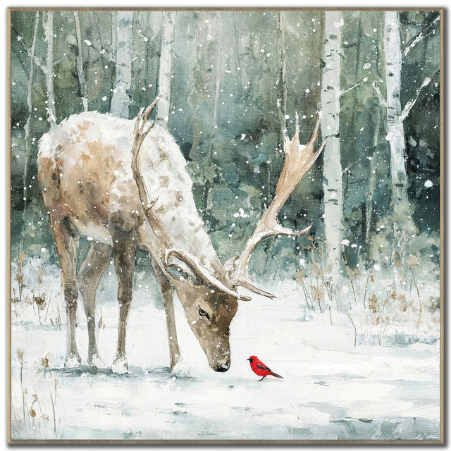 24" x 24" Cardinal’s Greeting Wall Art | Two Available Designs