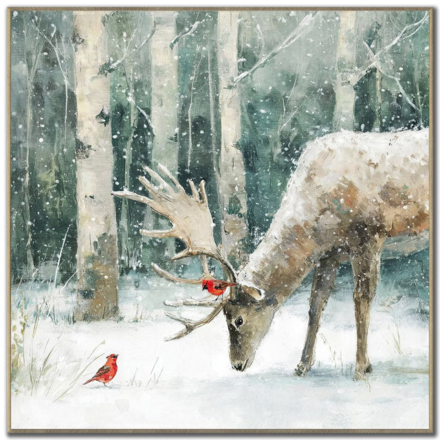 24" x 24" Cardinal’s Greeting Wall Art | Two Available Designs