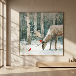24" x 24" Cardinal’s Greeting Wall Art | Two Available Designs