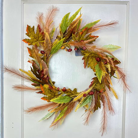 Mixed Foliage Wreath, additional view