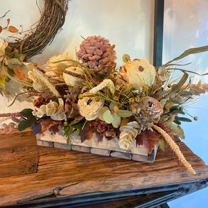24” Taupe Meadow Designer Centerpiece Arrangement