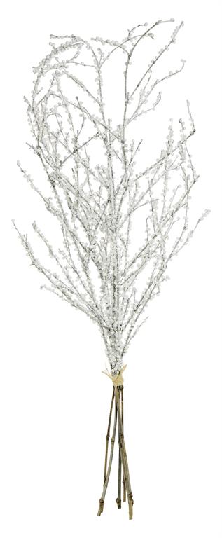 40 inch White Twig Berry Bundle