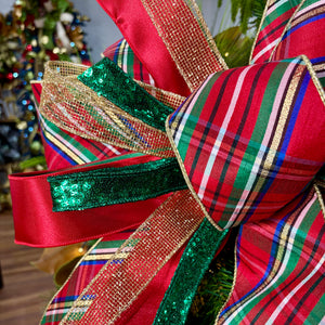 20" Golden Yuletide Designer Bow