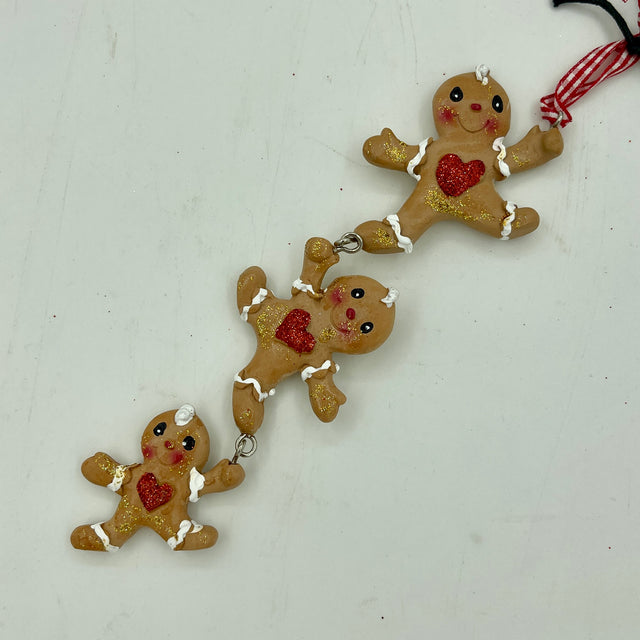 4" Gingerbread String Ornament