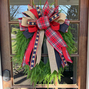 26" UV-Proof Oval Bead Grass Wreath