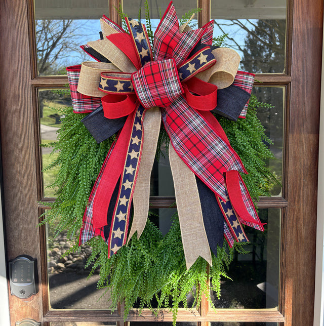 26" UV-Proof Oval Bead Grass Wreath