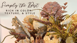 30.5" Dried Artificial Protea Stem | Light Red or Cream