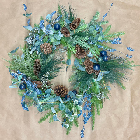 Frosted Blueberry Wreath