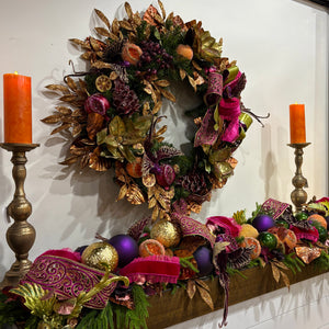 Plum & Pistachio Garland & Wreath | Designer Decor Set