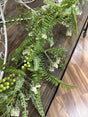 5 foot Savannah Fern, Cream, Green Berries, Garland