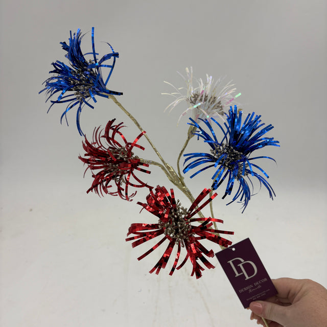 22" Red, White & Blue Sparkler Spray