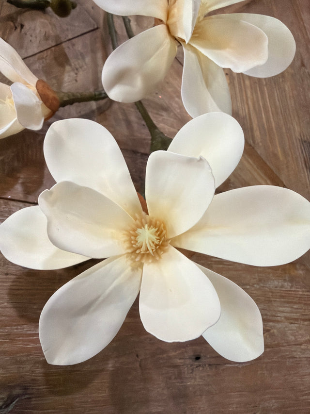 37" Natural Touch Japanese Magnolia Stem