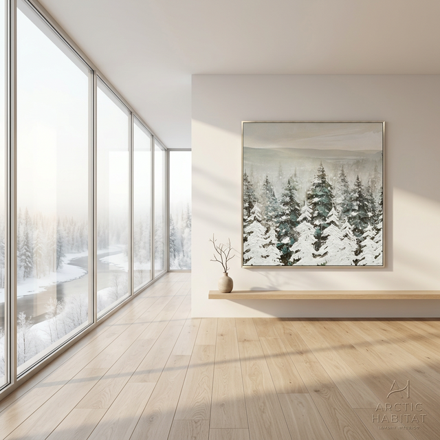 30"x30" Evergreen Silence Holiday Wall Art