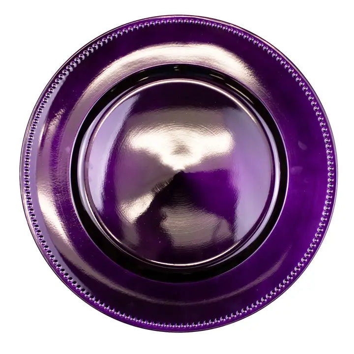 13" Castile Luxe Purple Charger Plate