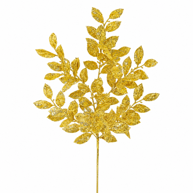 22" Gold Privet Leaf Spray