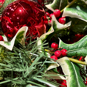 54" "Home for the Holly Days" Designer Christmas Garland