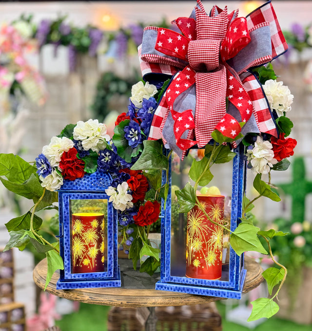 21'/14" Americana Glow Lanterns | Each Sold Separately