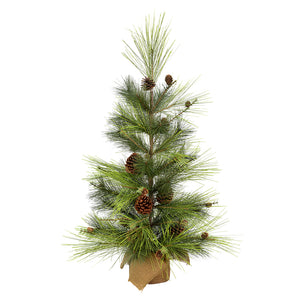 Larkspur Pine Tree with Burlap Base