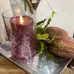 7.5" Diamond Pattern Candle Holder