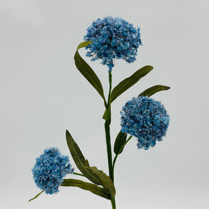 20" Wild Foam Allium Spray | Blue Cream Lavender Pink