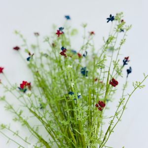 18" Patriotic Seeded Grass Bush
