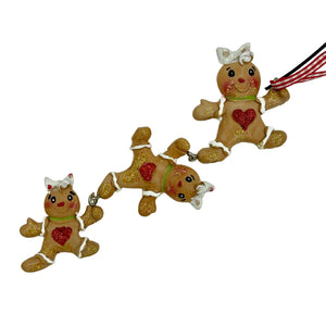 4" Gingerbread String Ornament