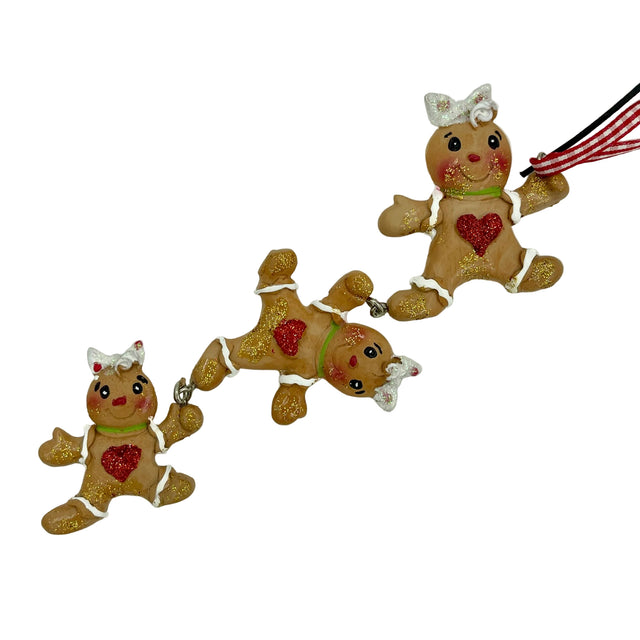 4" Gingerbread String Ornament
