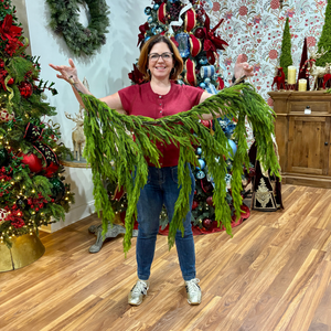 40" x 27" Real Touch Norfolk Pine Dripping Garland