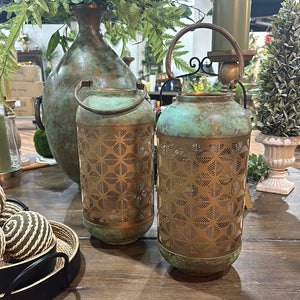 14" Patina Lantern